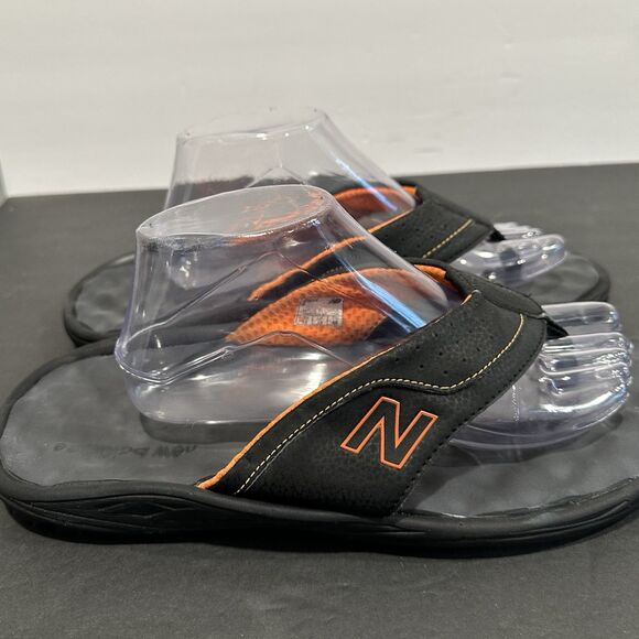 New Balance Minimus Vibram Sandals Mens Size 12 Black Orange Minimalist Thong NB main image 6